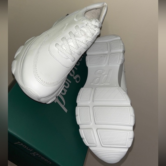 Platform Sneaker In White Leather. - Picture 6 of 8